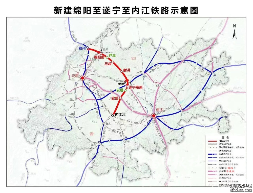 绵遂内铁路绵阳至遂宁段启动建设