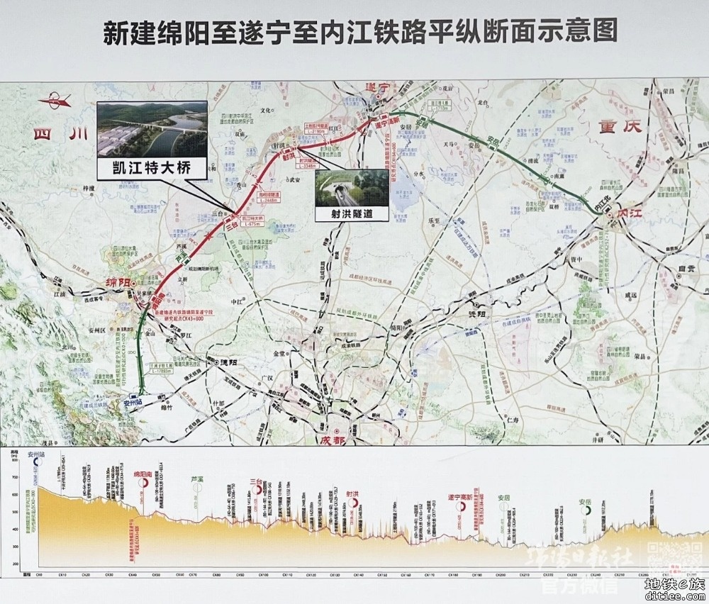 绵遂内铁路绵阳至遂宁段启动建设