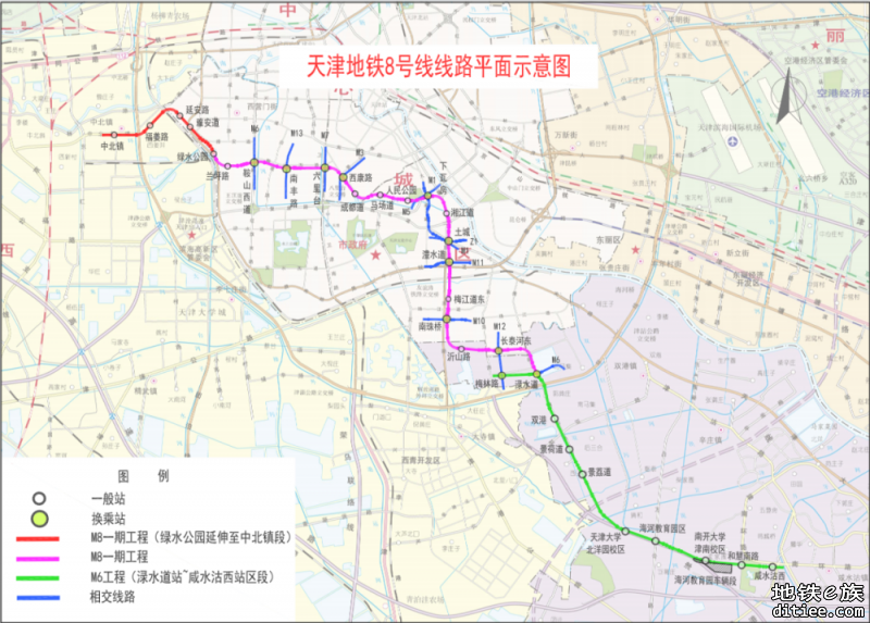 天津地铁8号线全线一期交通导行顺利完成