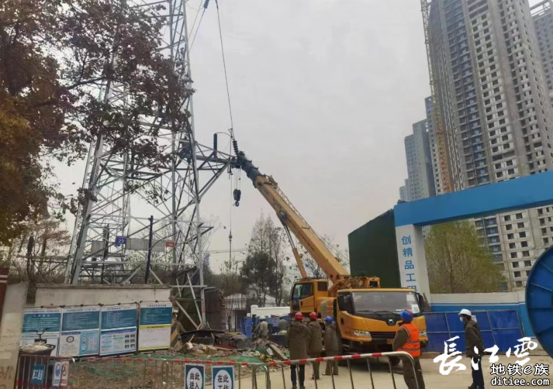 武汉地铁12号线汉钢站顺利完成110KV高压电力迁改