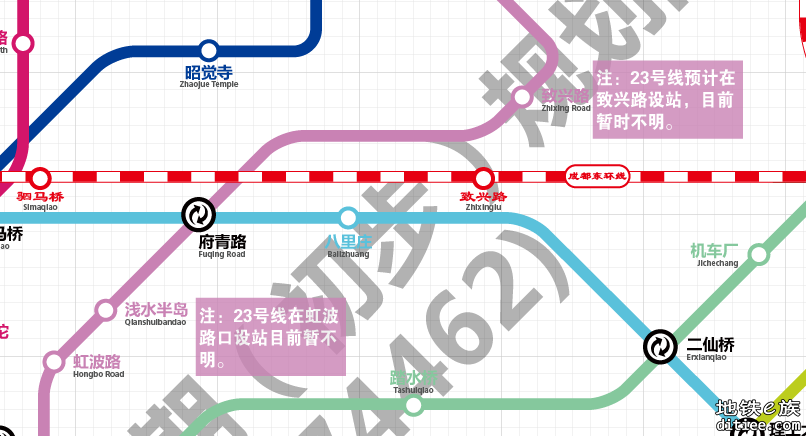 成都轨道交通五期（二次公示）规划图【已修改】（2023.2.4）