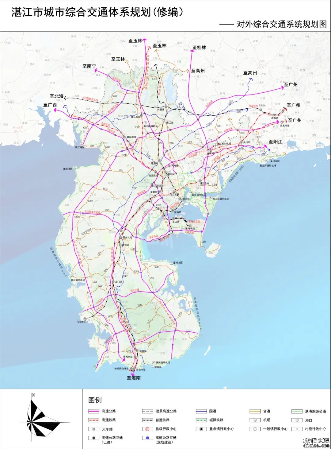 湛江将建6条城市轨道，详细线路出炉……