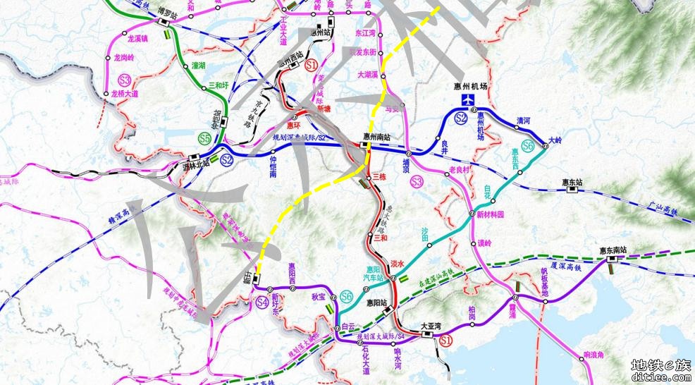 惠州市域铁路方案