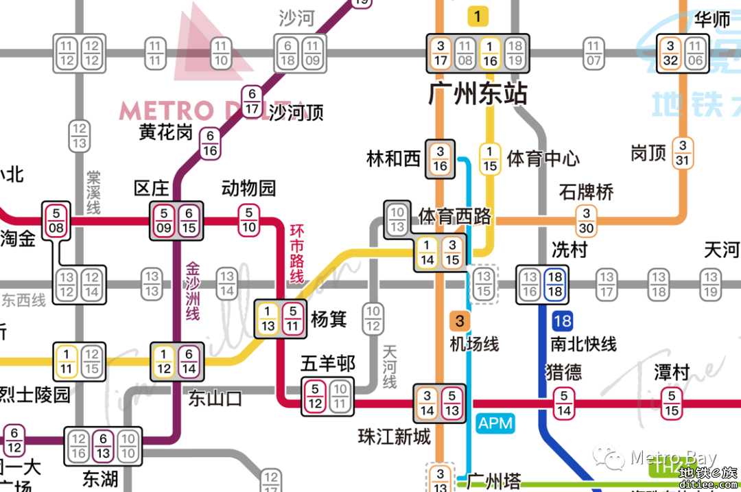 【转载】广佛地铁JR风格线网图（2023版）