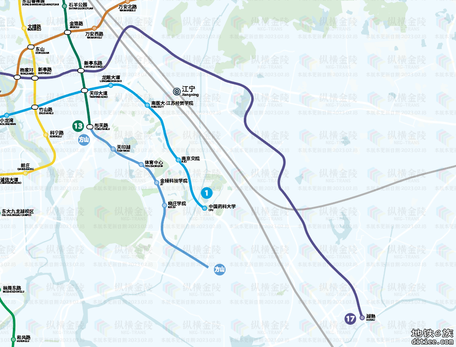 『纵横金陵』全网最全盘点  本月最新南京地铁规划变动