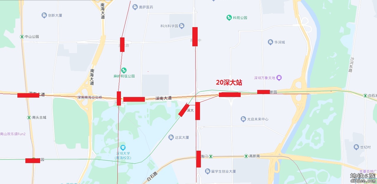 百度地图标出深圳地铁15号线了