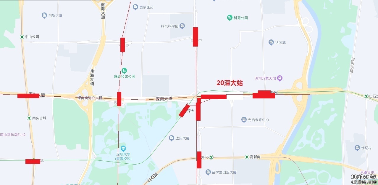 百度地图标出深圳地铁15号线了