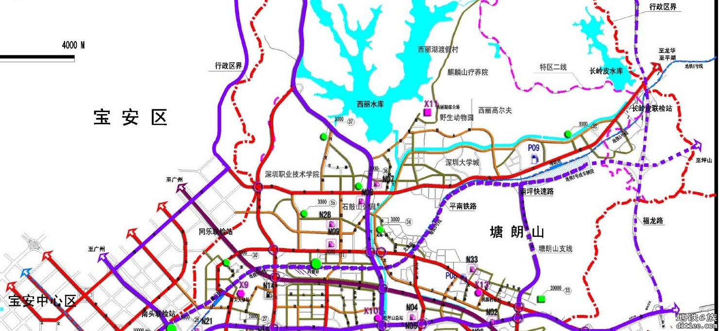 百度地图标出深圳地铁15号线了