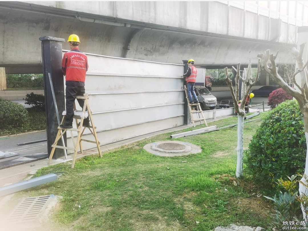 3-2 枫树一路站开始打围施工了