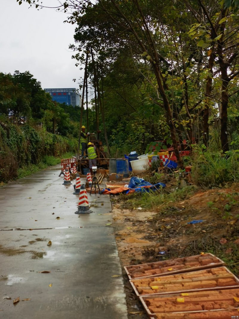 15号线边检路位置4月1日、2日在勘探