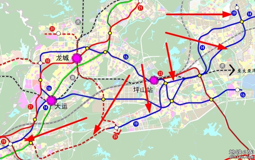 YY:19号线接入白泥坑站，在服务机场旅客方面比21号线更合理