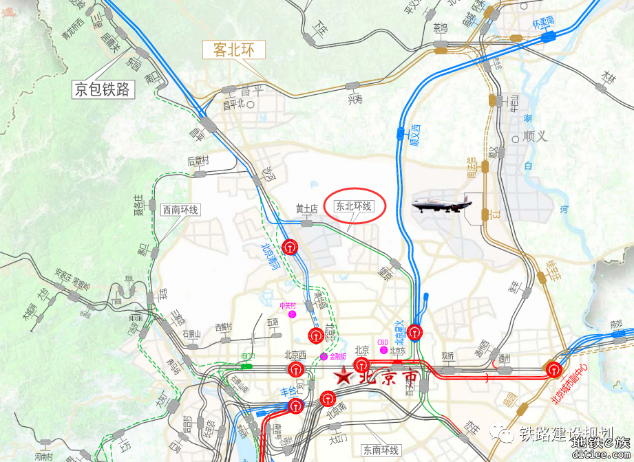 2.3亿！北京市郊铁路东北环线初步设计及施工图设计中标