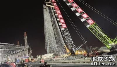 京滨城际天津机场隧道4号始发井地连墙施工完成