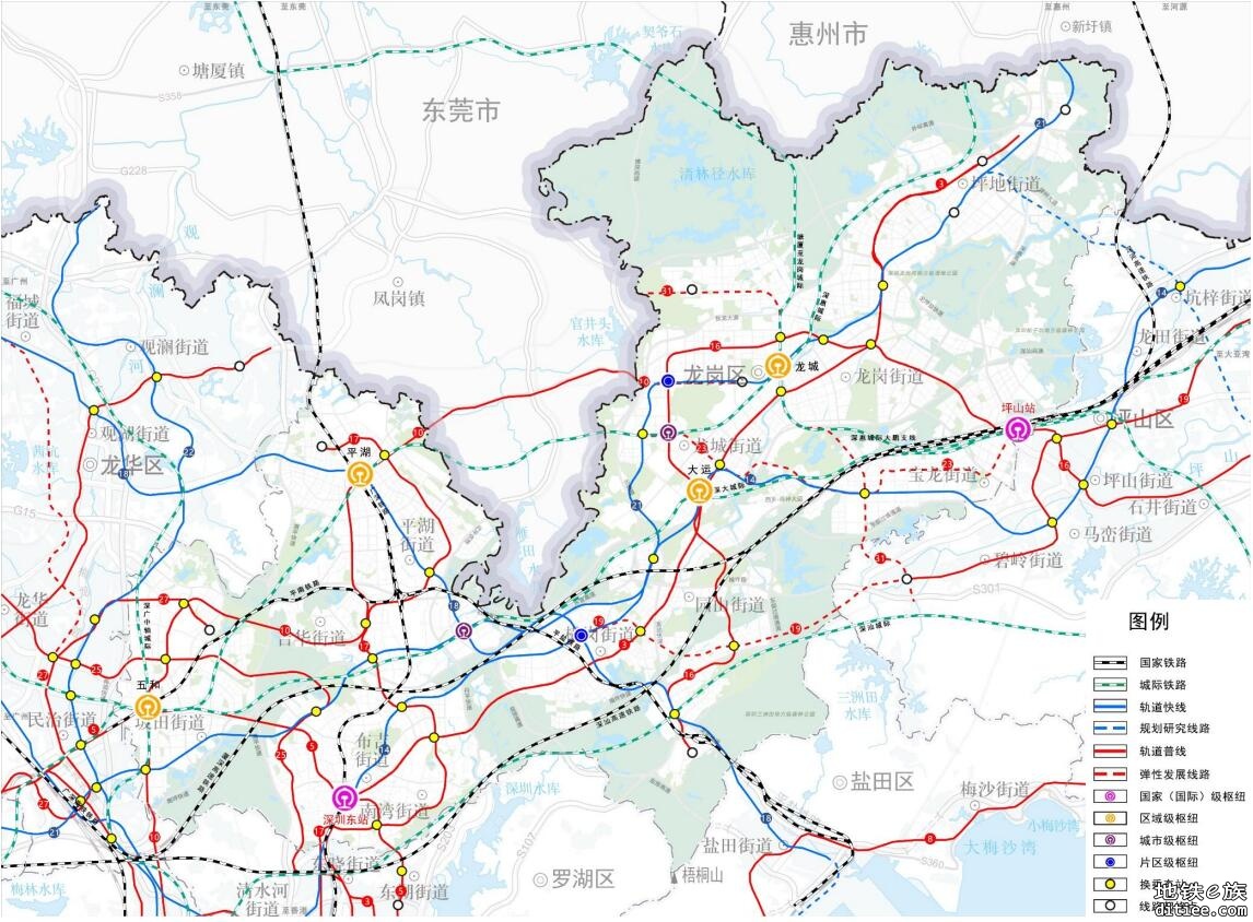 龙岗国土空间分区规划公示中的新图新信息