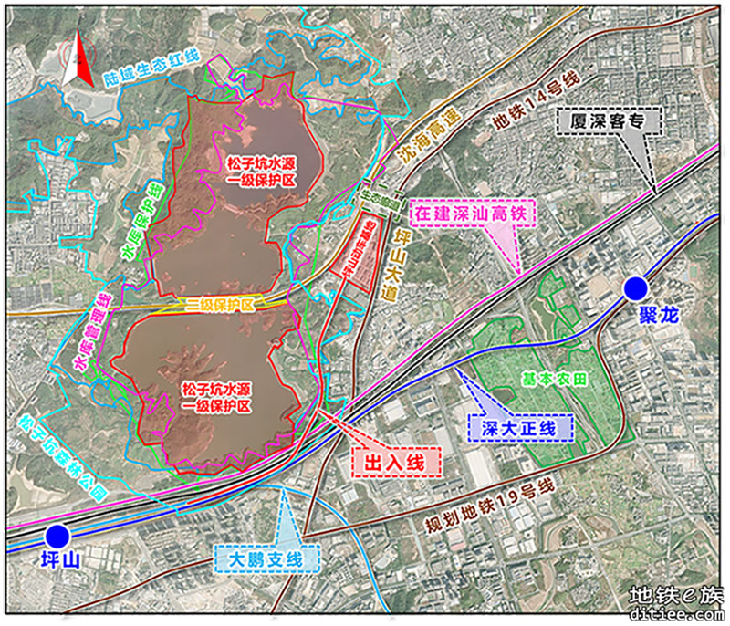 光明区和坪山区的轨道交通建设比较