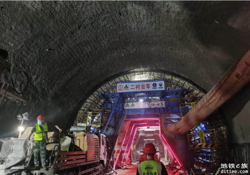 重庆24号线一期工程鹿角车辆段出入段线区间隧道全面进入...