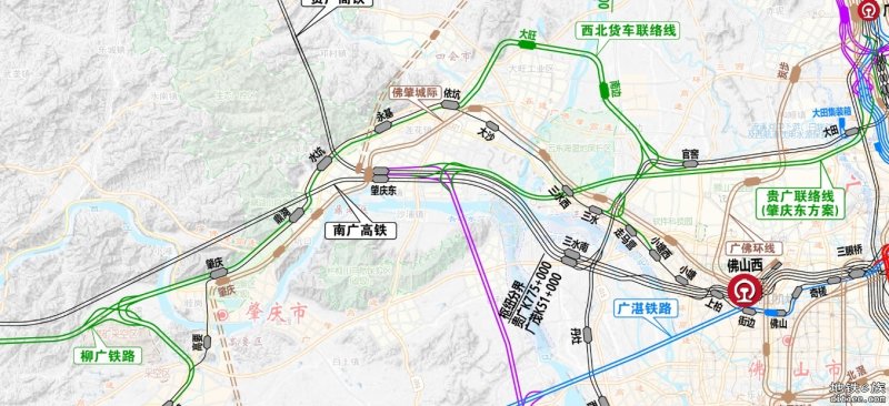 新版的广州铁路枢纽图