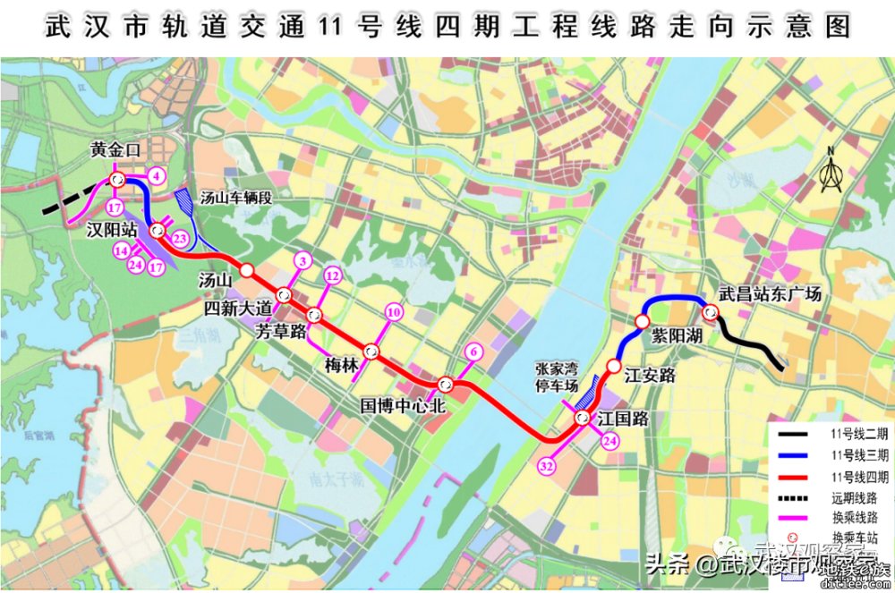 武汉11号线二期难产！四期站点曝光、设站6座、2028建成