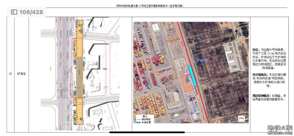 深圳15号线二次环评出炉！重点信息摘录和站点平面图