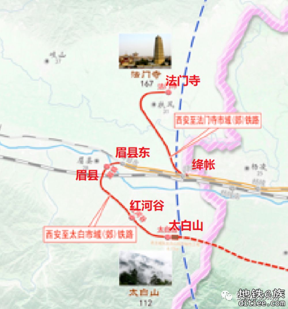 123.4km！关中城市群城际铁路网建设规划新进展！