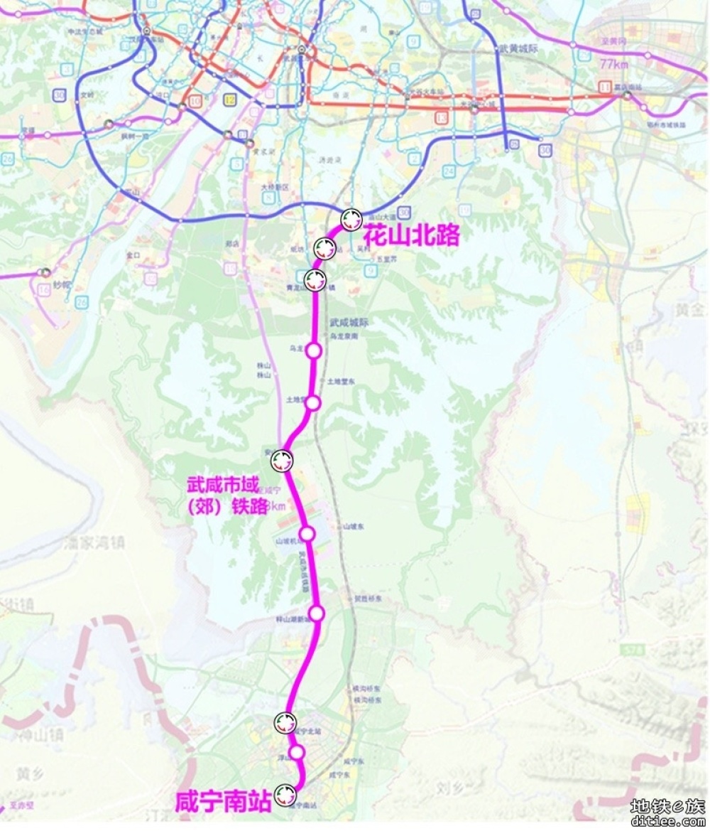 武汉地铁第五期建设规划线路预测（含近期市域/郊铁路）
