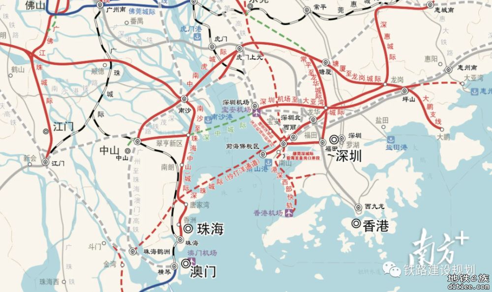 深圳至南沙至中山城际铁路规划研究即将启动