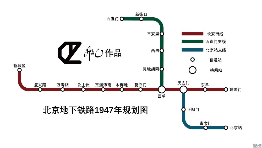 民国曾经的北京地铁规划
