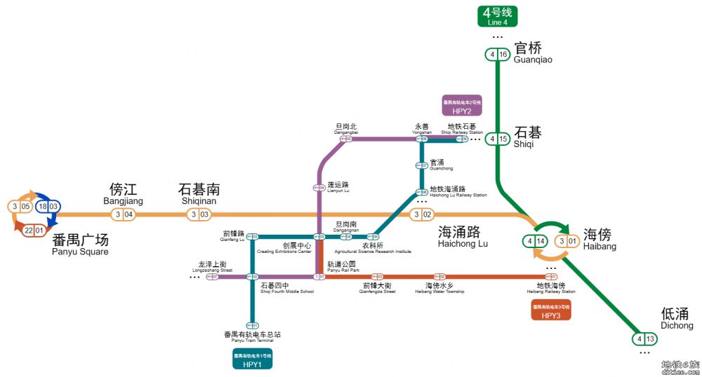 番禺智创园轻轨交通规划