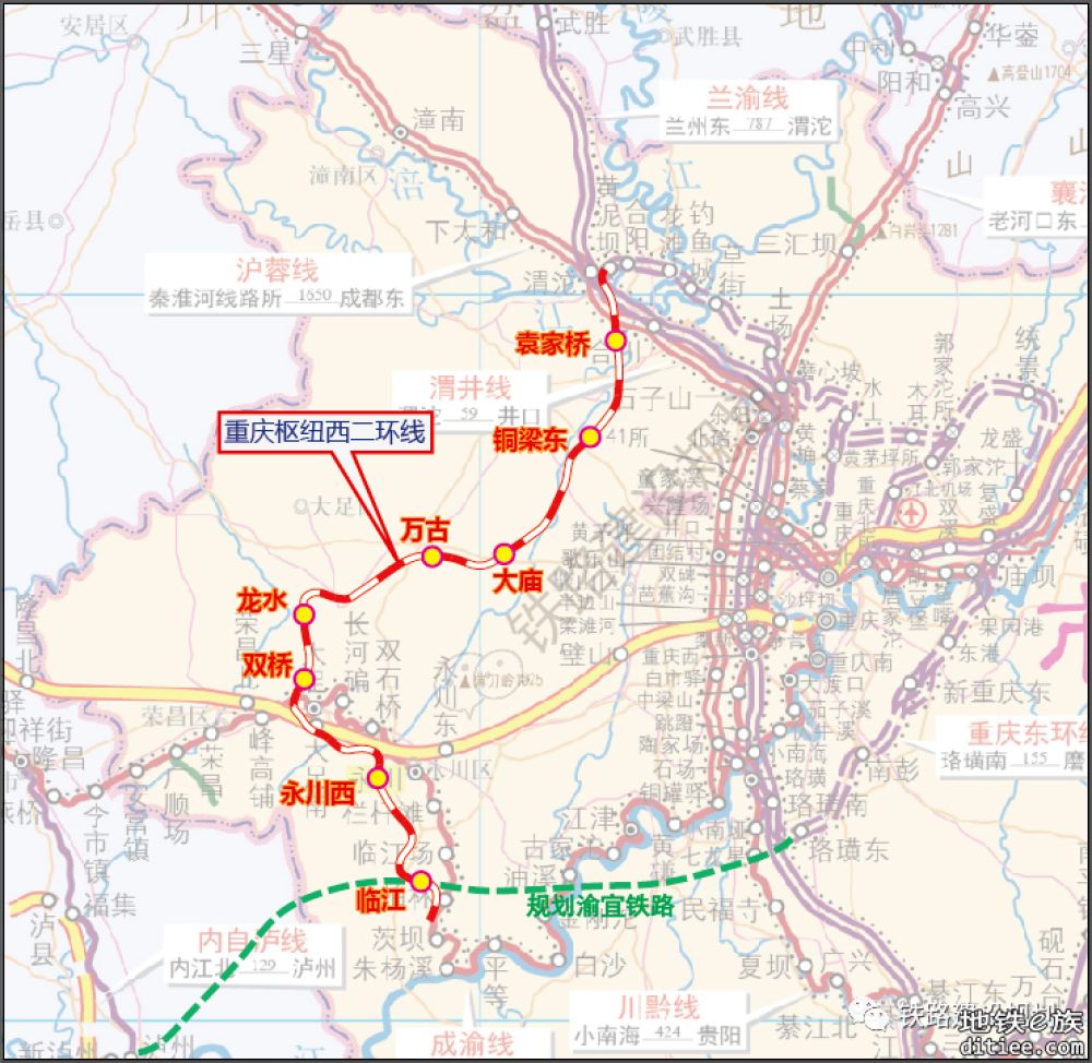 构建铁路双环！重庆铁路枢纽西二环线来了