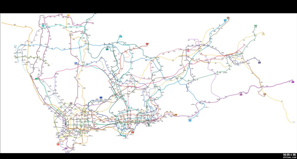 深圳地铁总规线路图 含区规
