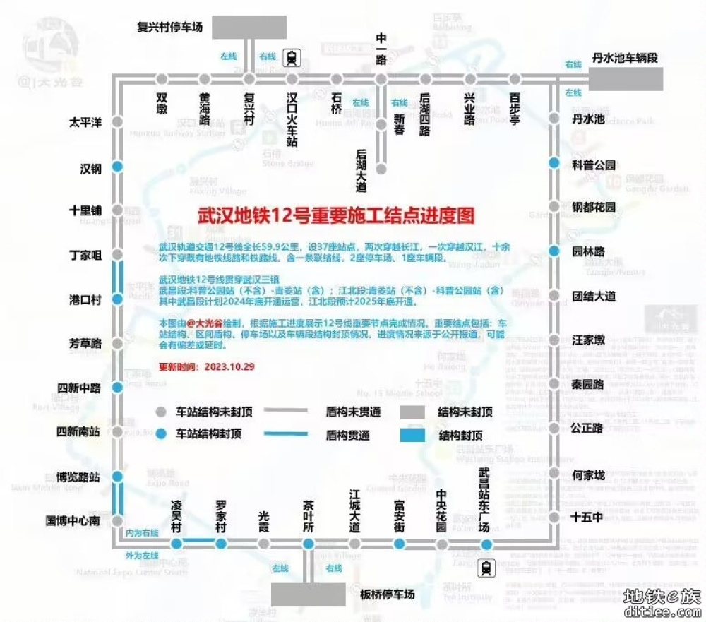 武汉地铁12号线进度图