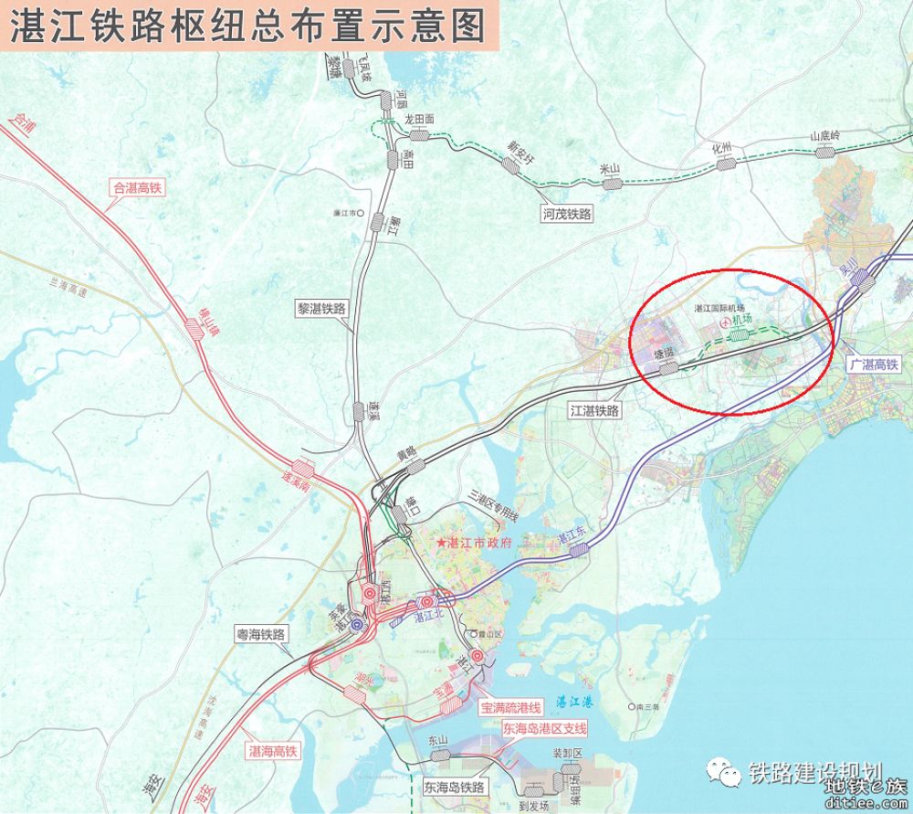 深湛铁路湛江国际机场支线铁路方案公示