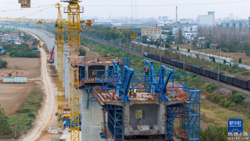 淮宿蚌城际铁路建设忙