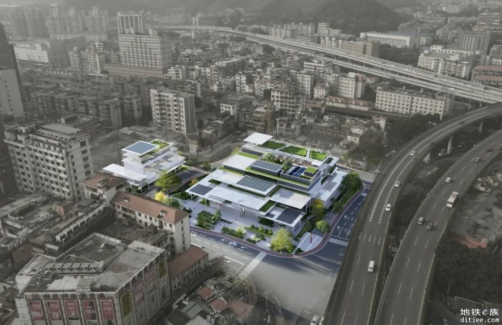 广州沙河地铁站地面建筑景观设计