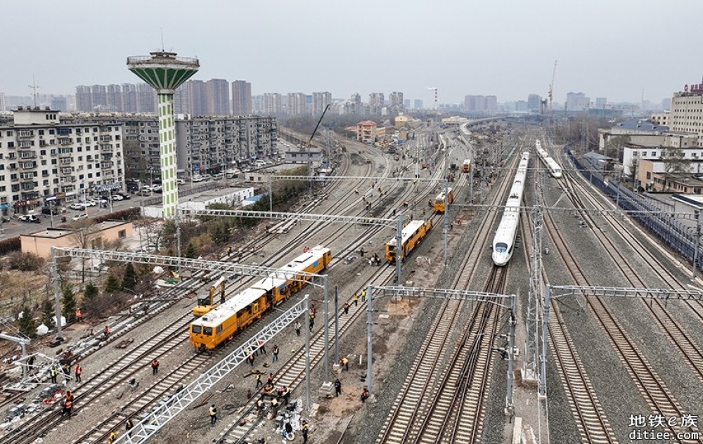 沈白高铁正式并入沈阳北站第二阶段转线施工顺利结束