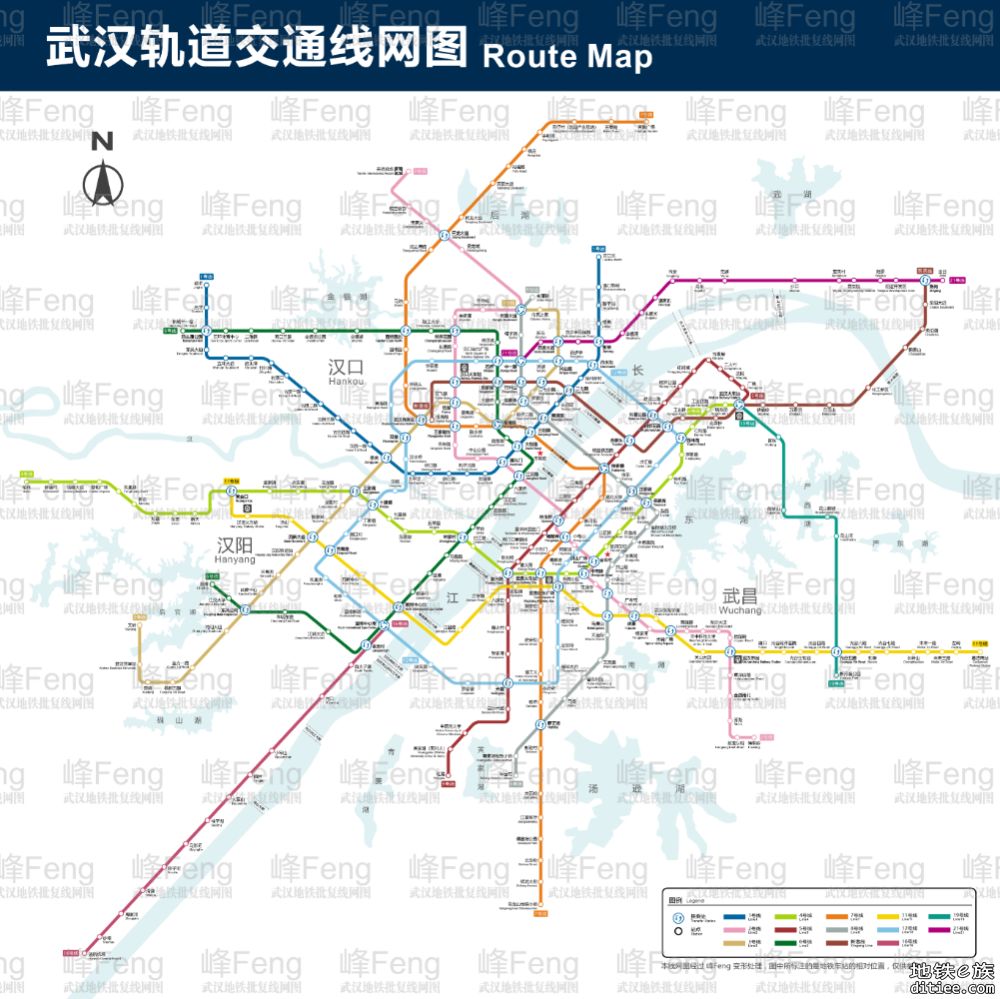 武汉地铁当前批复变形图