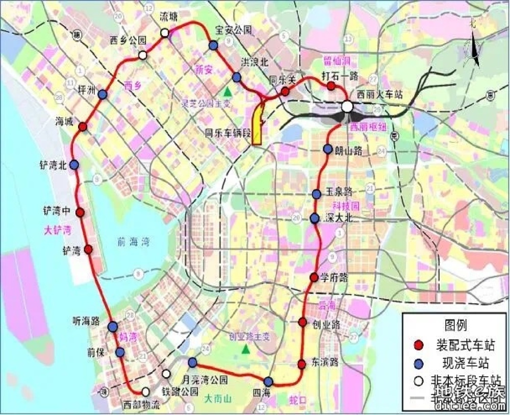 深圳地铁15号线海城站围护结构首根围护桩顺利开钻