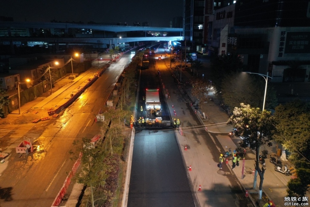 广州白云火车站西侧道路改造主体工程顺利完成
