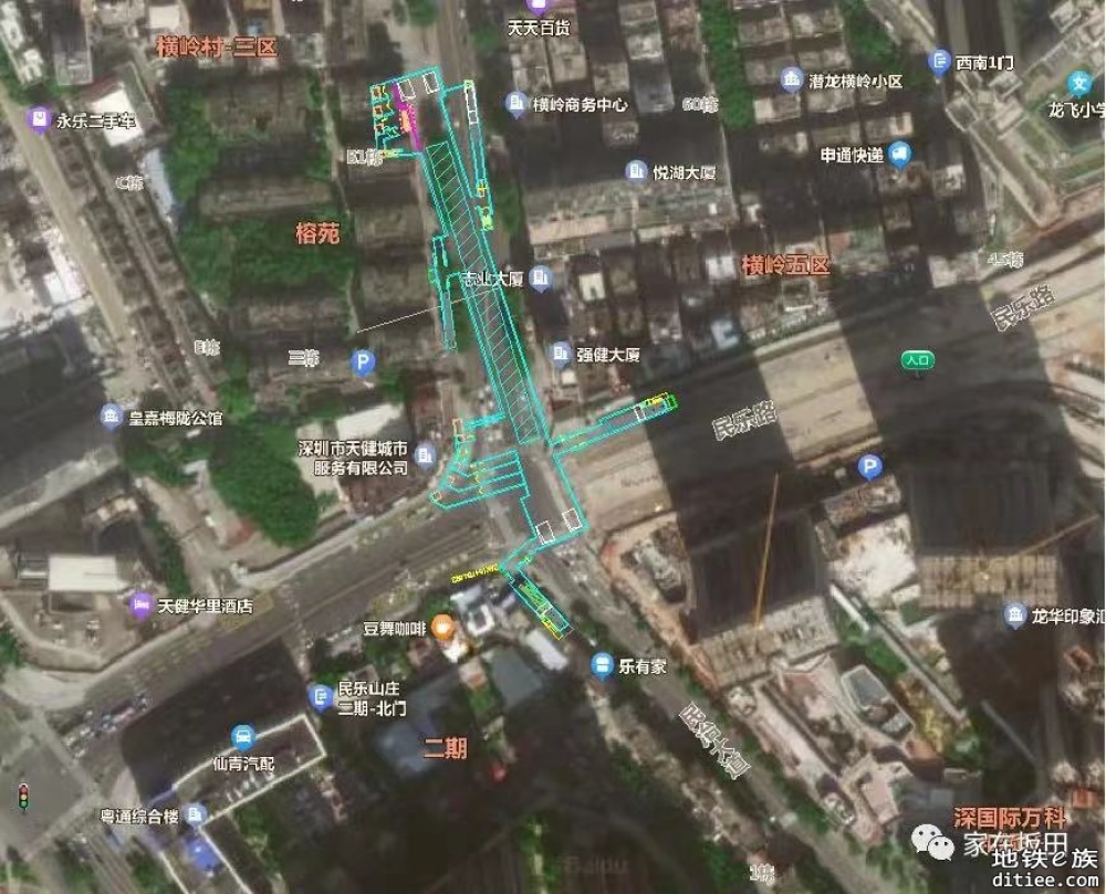 深圳地铁22号线民乐站施工围挡顺利打围