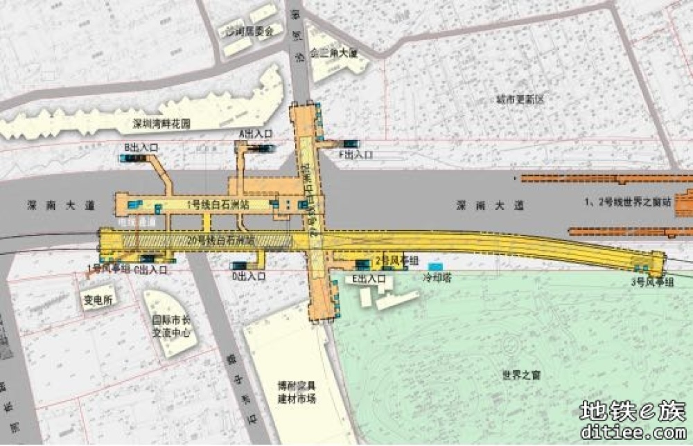 深圳地铁20号线二期工程白石洲站开始围挡施工