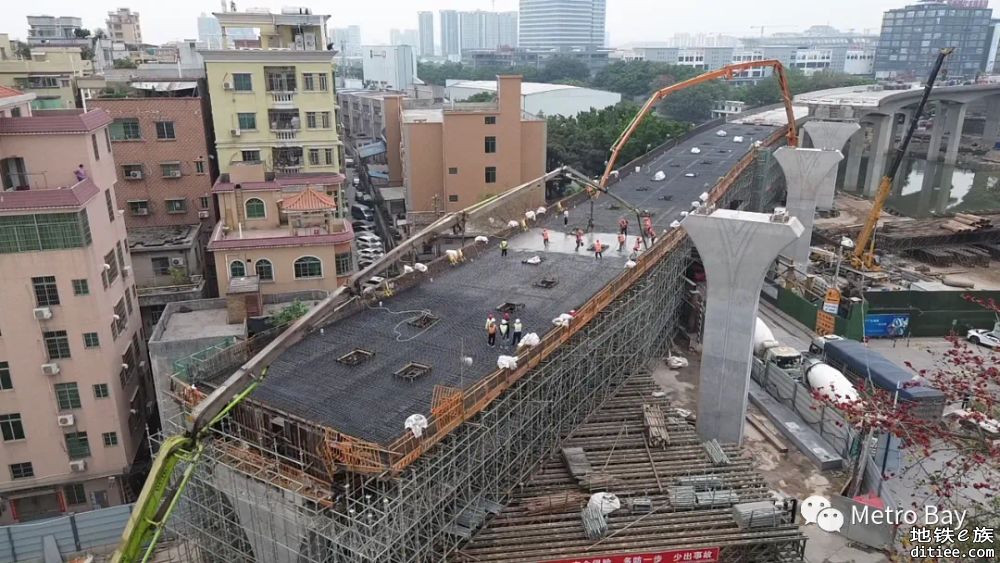 广州白云站配套道路桥梁主体全面完工