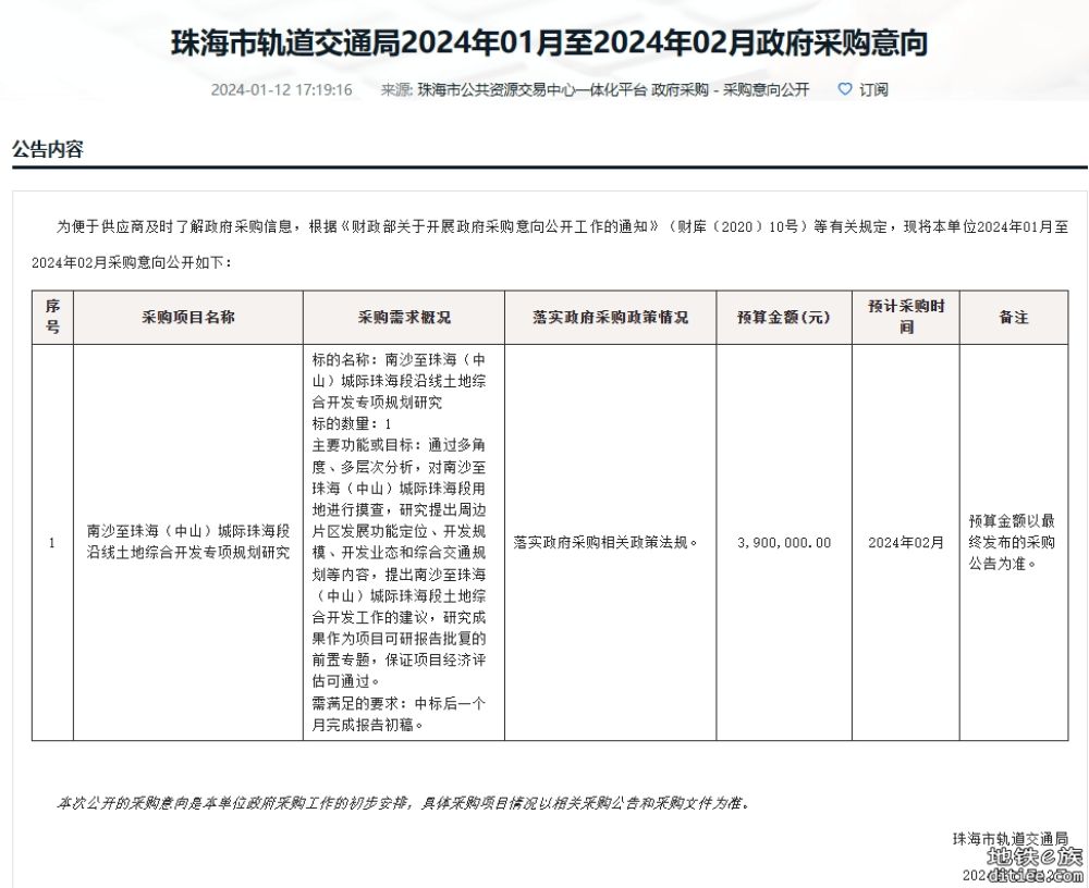 前期进度加快，18号线南延中山至珠海段24年动工