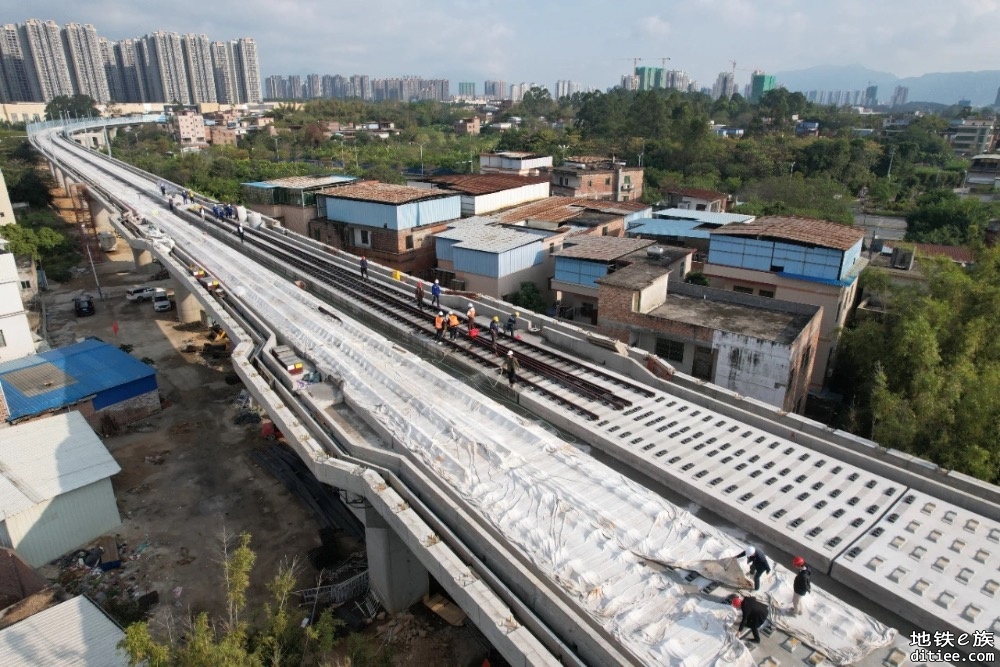 珠三角广清城际北延段完成无砟道岔首件工程验收