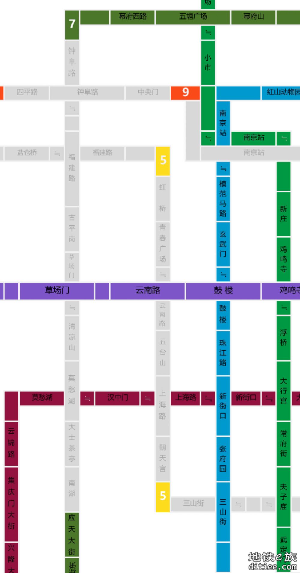 发一版不一样的南京地铁线路图