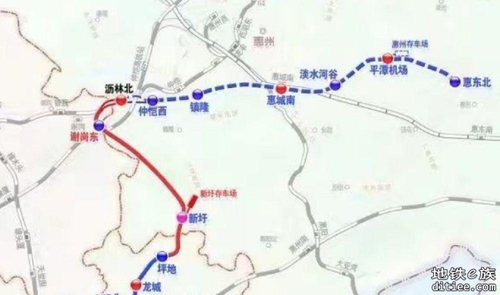 深惠城际惠州段入选今年预备项目
