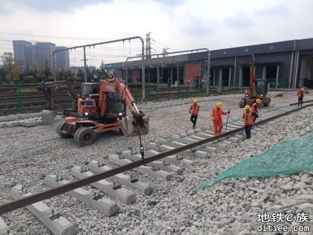 重庆地铁6号线东延伸段大竹林车辆段进入铺轨阶段！