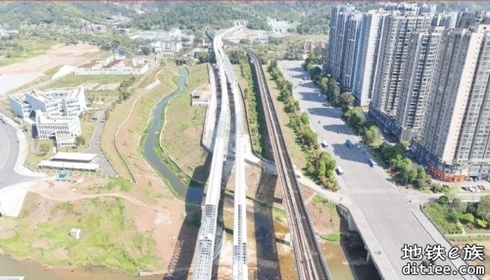 重庆地铁27号线高架段由下部结构全部转移到上部结构施工！