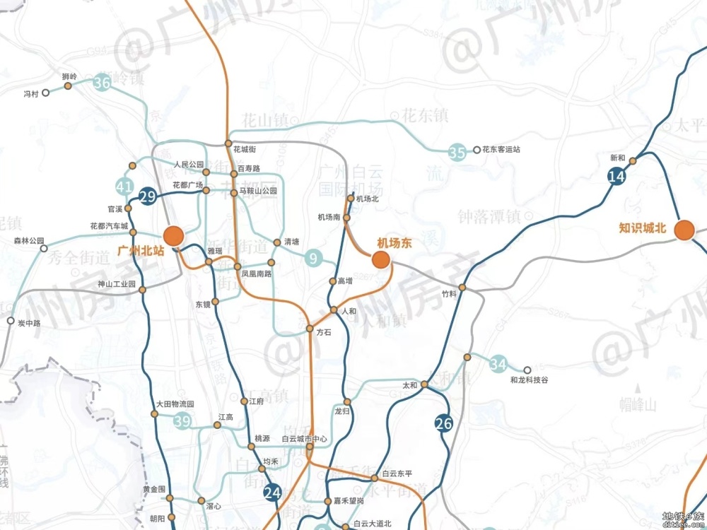 广州综合交通体系规划公示，建设15条城际铁路