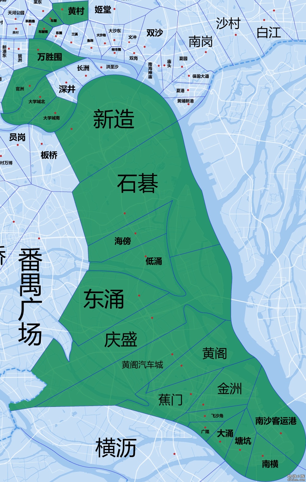 【四线贯通献礼】自制羊角各线各站实际服务覆盖范围