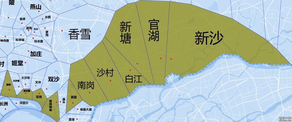 【四线贯通献礼】自制羊角各线各站实际服务覆盖范围